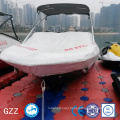 Low maintenance rate hdpe jet ski dock foamed filled floating jet ski dock pontoon deck boat